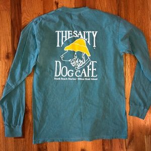 Salty Dog Teal Long Sleeve T-Shirt
